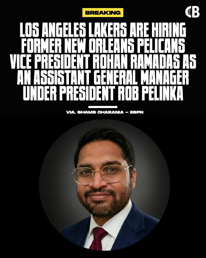 前鹈鹕队教练组成员多米尼克·萨曼吉加盟湖人，担任篮球运营分析师。他在自己的社交媒