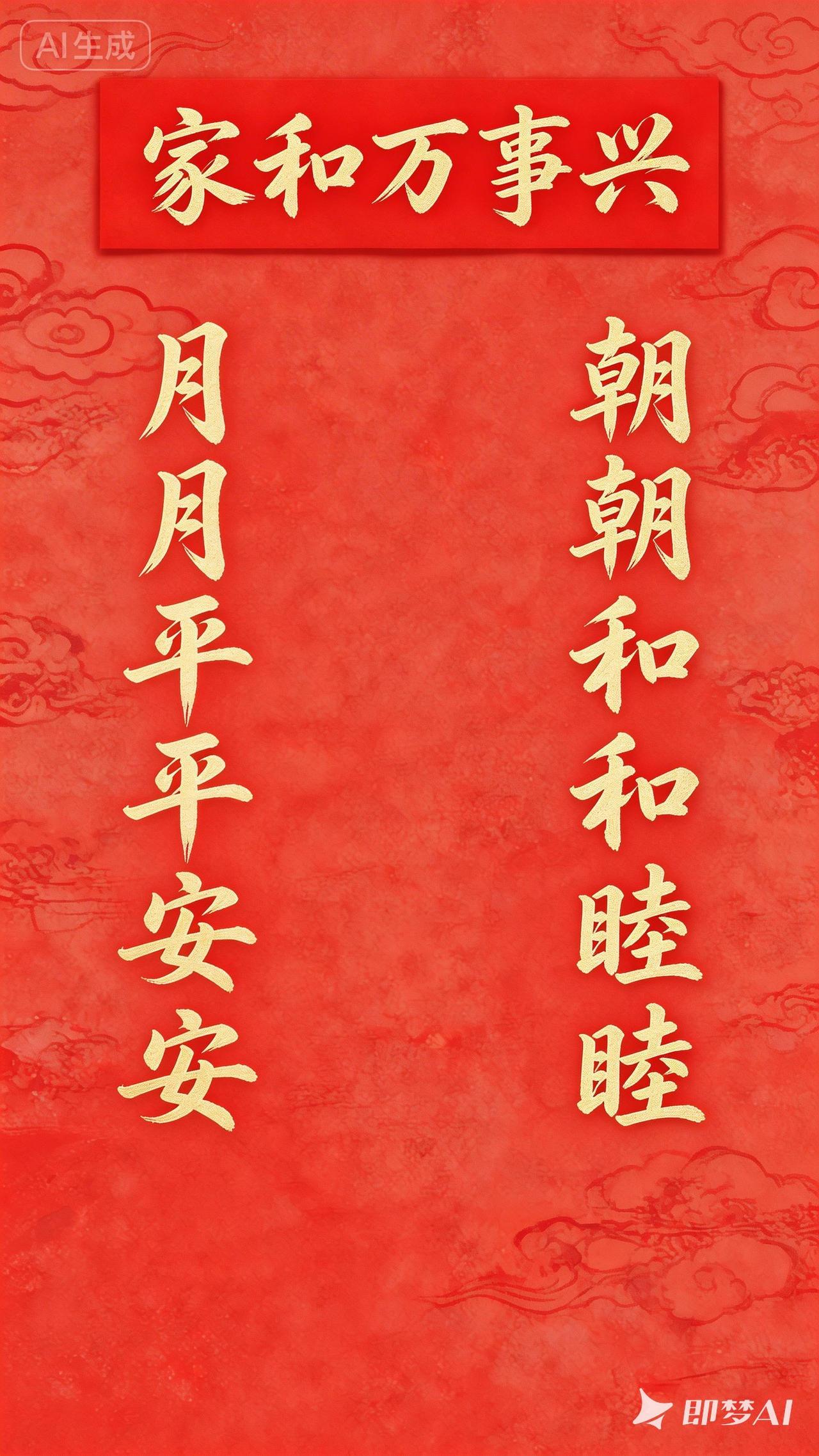 下联：月月平平安安。求上联