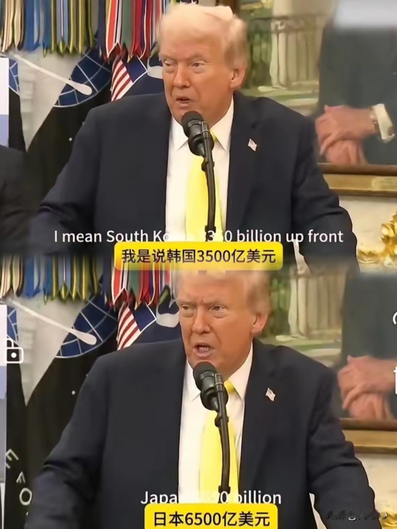 简直不敢想象
特朗普竟然会说出这样的话
他说：东方大国应该对美国公平一些，一个乐