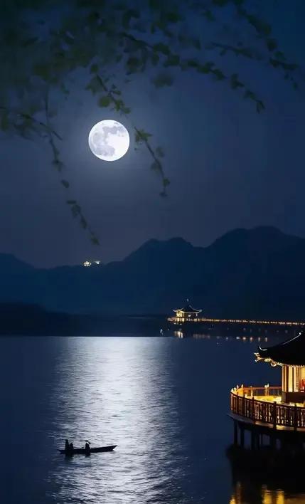 上联：月夜风柔扁舟渡；
下联：？？？