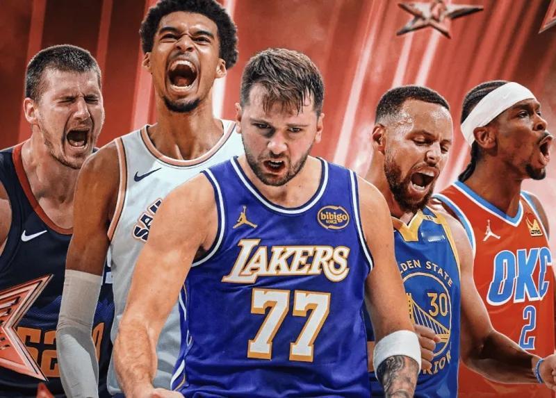 东契奇是不是一个流量球星？
他人气高，一举拿下全明星票王。
同时，也拿了五个一阵