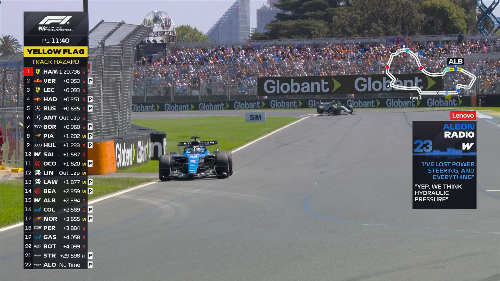 一练又坏了一辆车F12026F1澳大利亚大奖赛