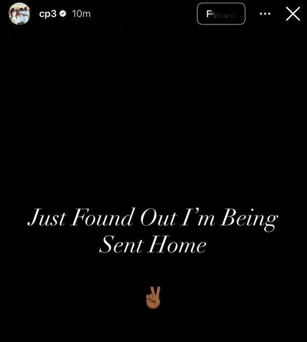 Chris Haynes：快船在亚特兰大深夜送保罗回家，意在解除合同。保罗ins