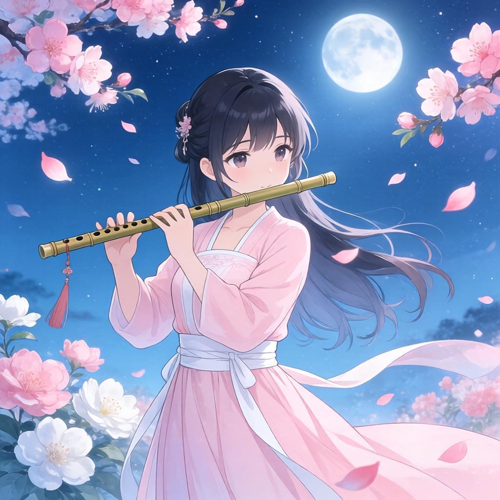 花前漫步诗心醉
月下吹箫雅韵悠