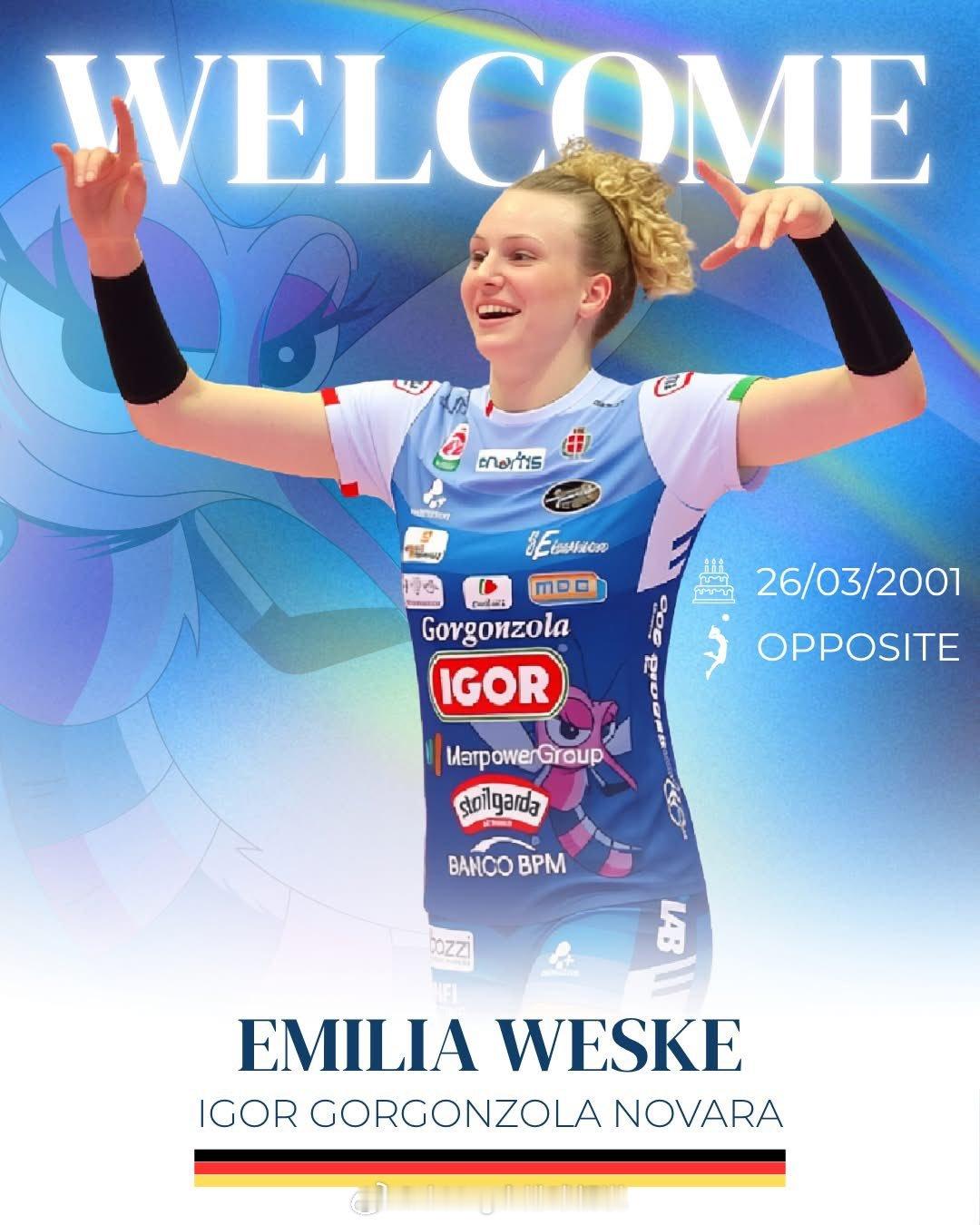 德国接应威斯克签约诺瓦拉官宣 