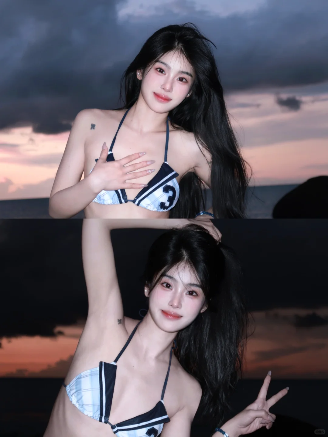 海边的日落 我替你去看了🌄