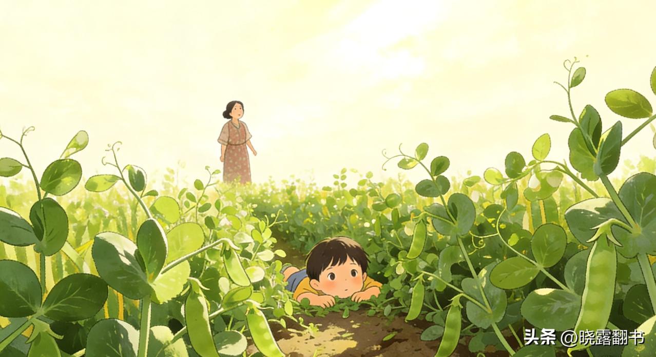 豌豆荚

春天的日子总是很长。
稀饭喝下去，不到半晌，我的肚子就“咕咕”叫了。