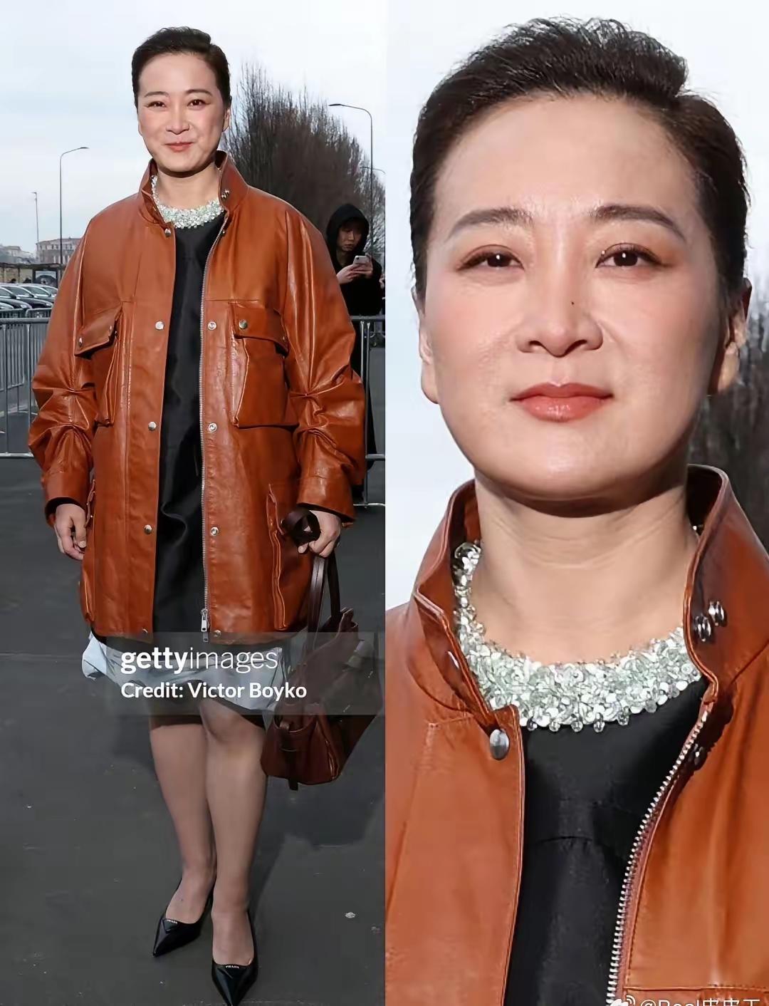 许久不见的贾玲，最新亮相米兰时装周的一组照片直接刷屏全网。

她现在早已不是瘦不