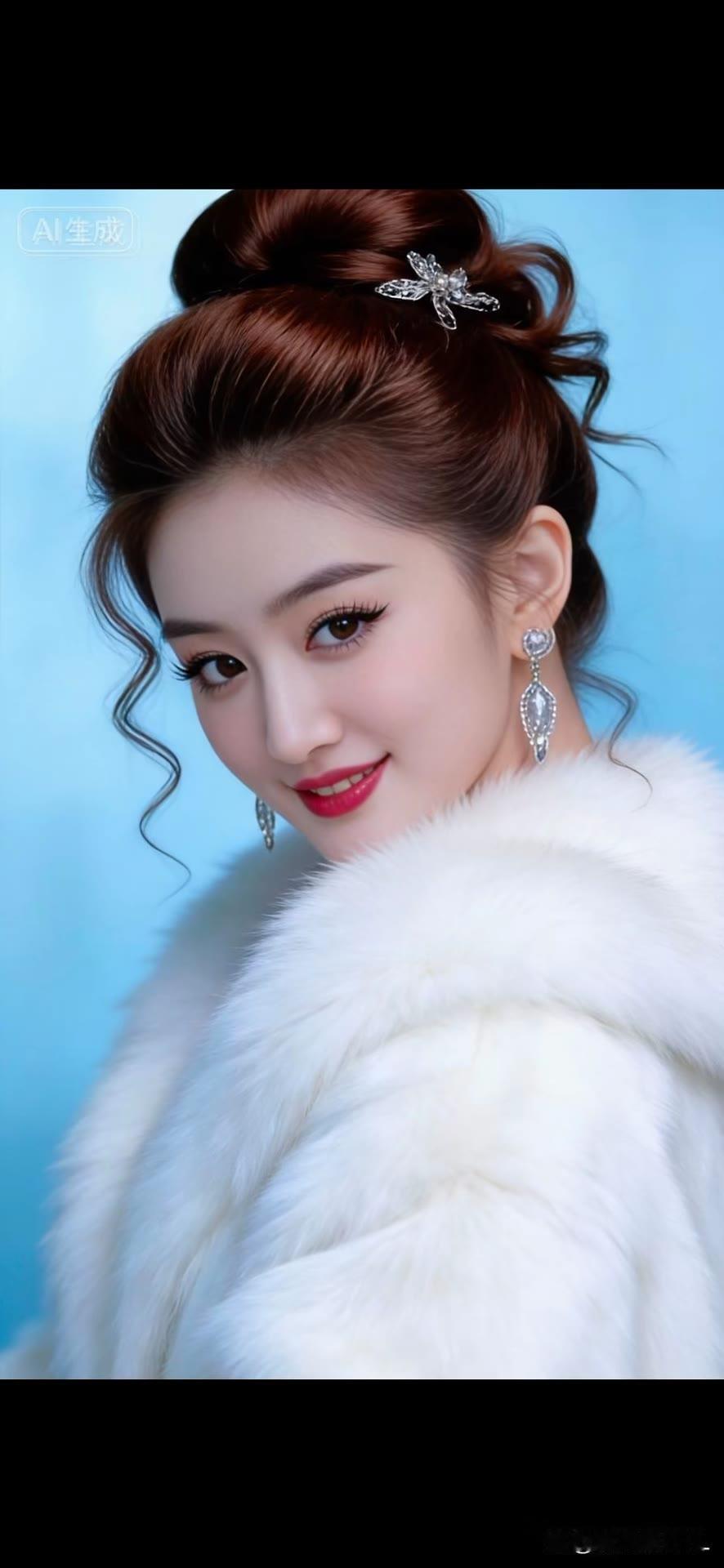 优雅发髻配珠宝，尽显高贵气质！