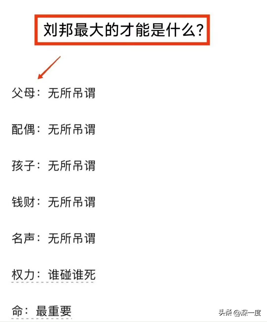 刘邦最大的才能是什么? ​​​