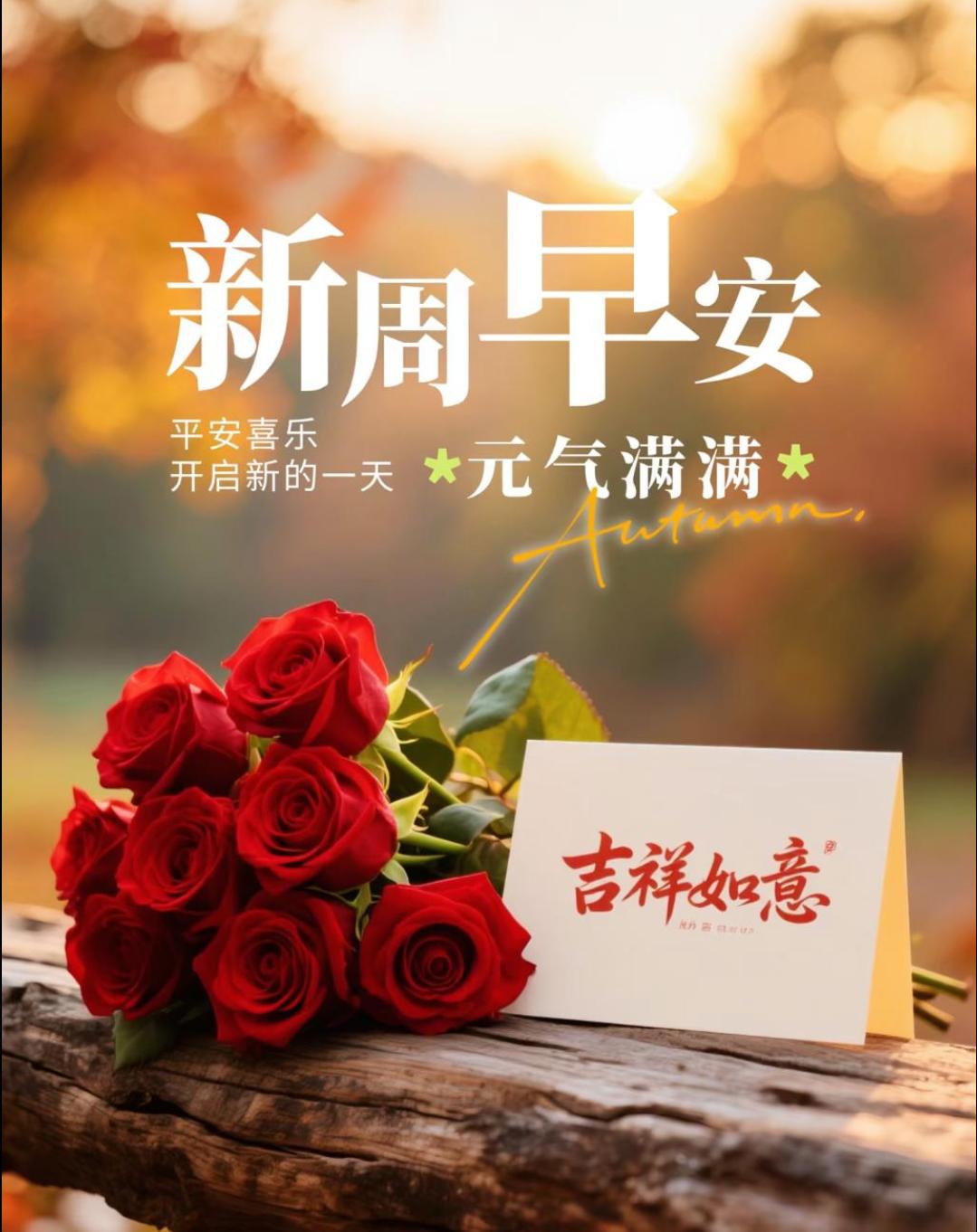 🌅新的一周，放昨日的疲惫，愿你带着希望，充满活力，努力前行，迎接每一个新的开始