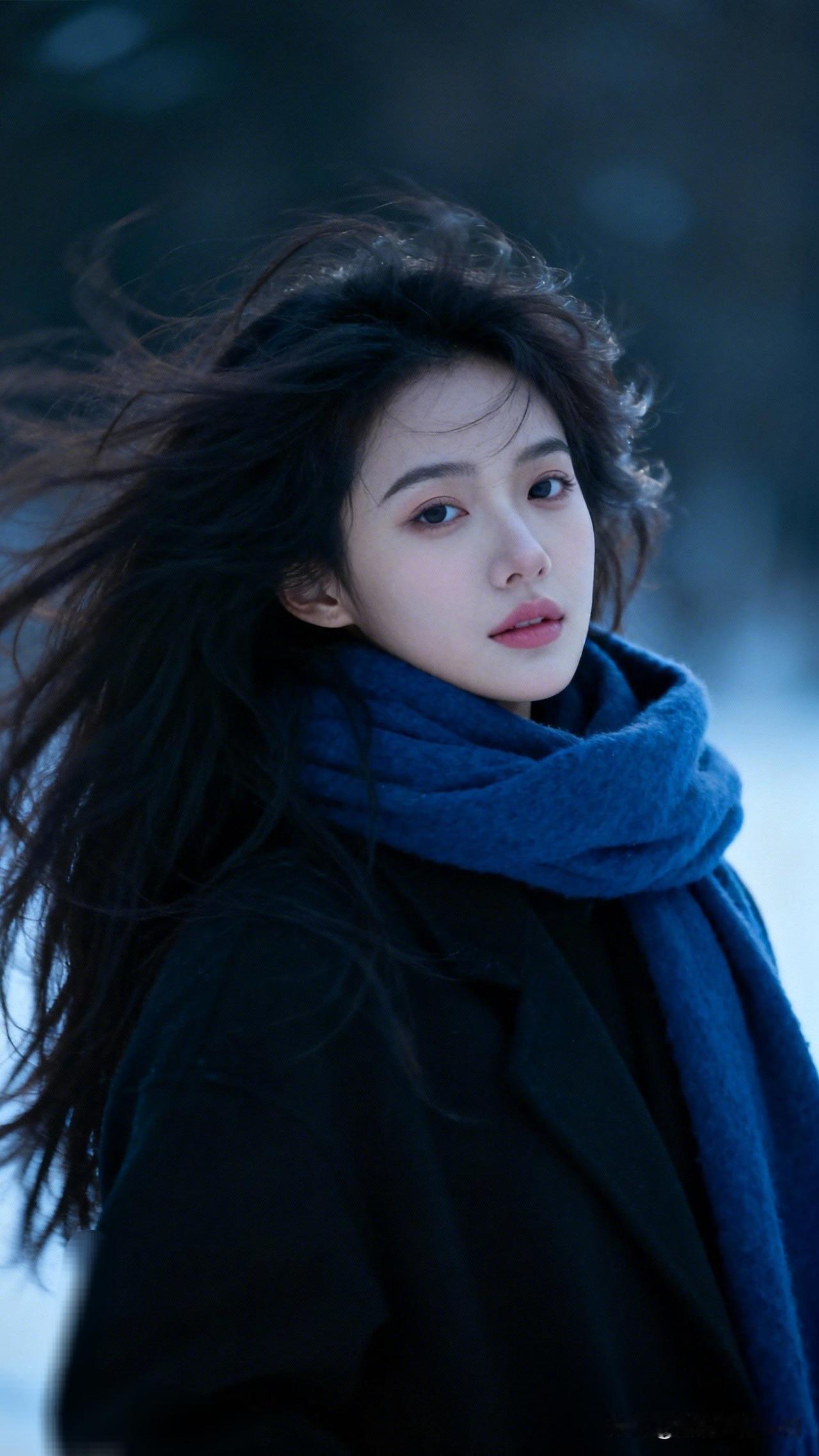 冬日寒风中，她如雪般纯净，冷艳动人。优雅自信穿搭分享