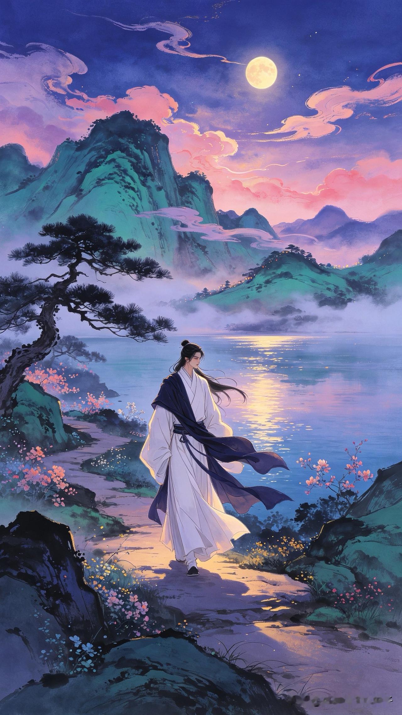 水月镜花皆是幻，
悲欢离合总成空。
不如归卧南山下，
    
…………请师友续