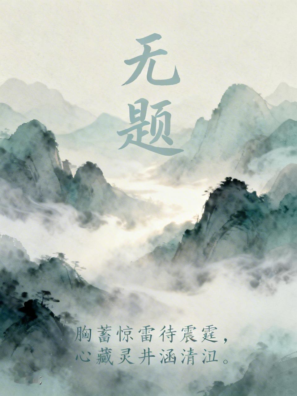 《无题》
胸蓄惊雷待震霆，心藏灵井涵清泠。
佯随尘浪沉凡迹，暂敛锋芒示软形。
腹