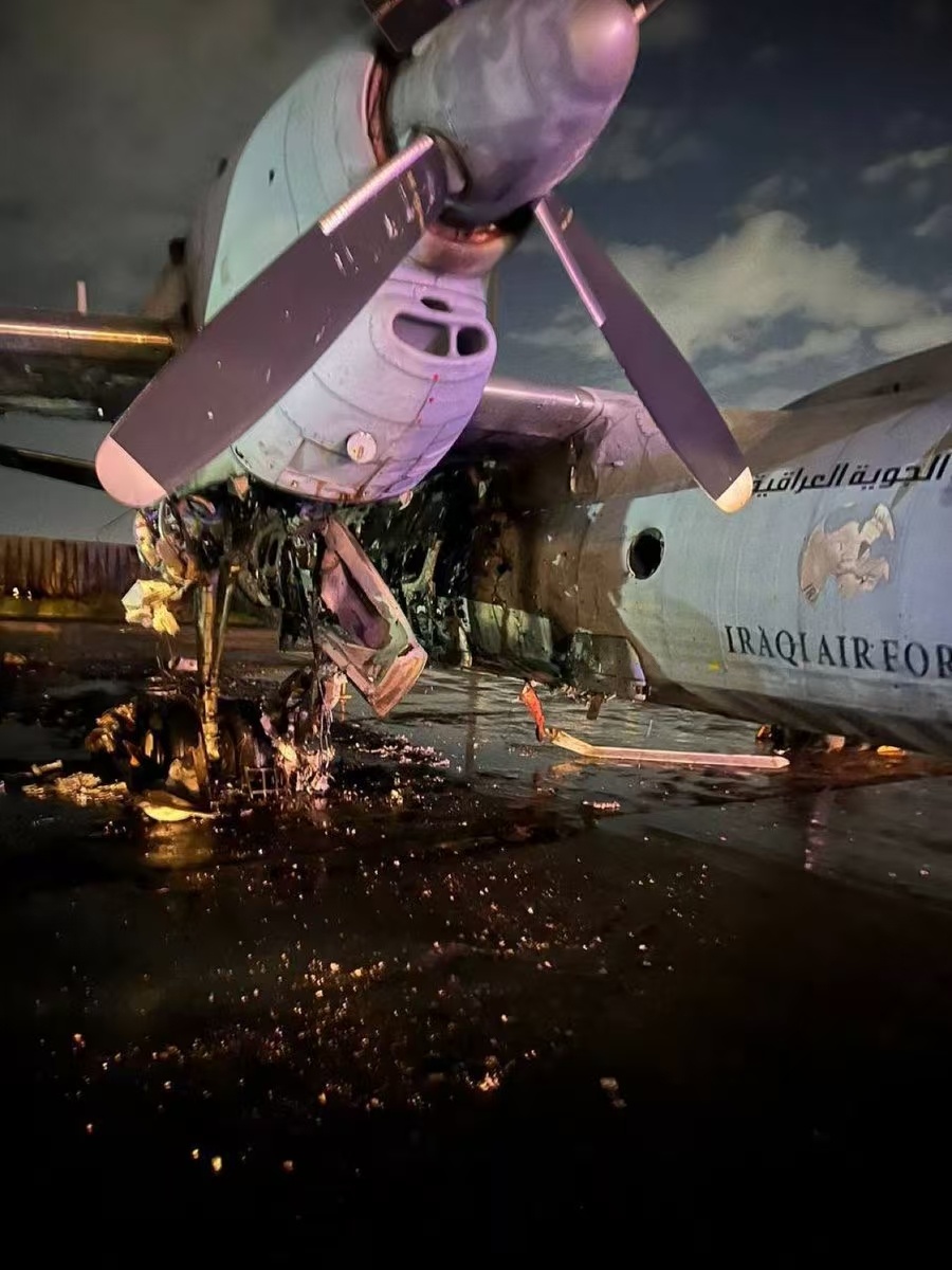 伊拉克政府军的飞机遭到了民兵无人机的打击，当美国的工具必然会受到伊拉克人民的痛恨