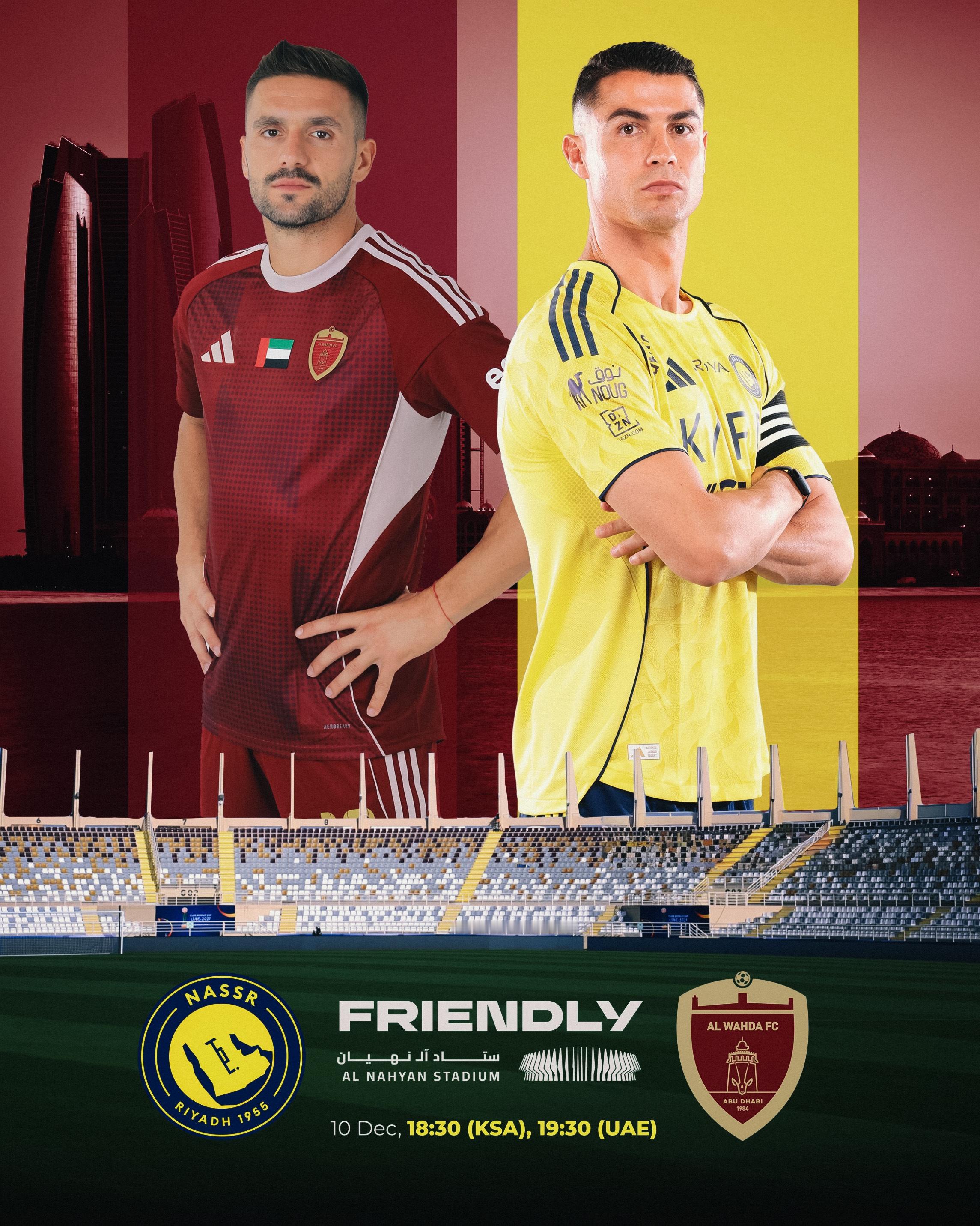 C罗C罗日常 🛑 利雅得胜利友谊赛『2025年12月10日』周三，麦加时间18