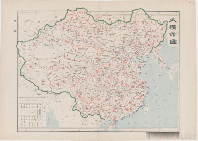 1905年的中国地图 