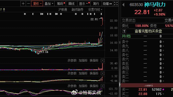 电网这块神马电力晋级4板，后排的跟风也是非常不错，短线这块有大哥带动，小弟相当舒