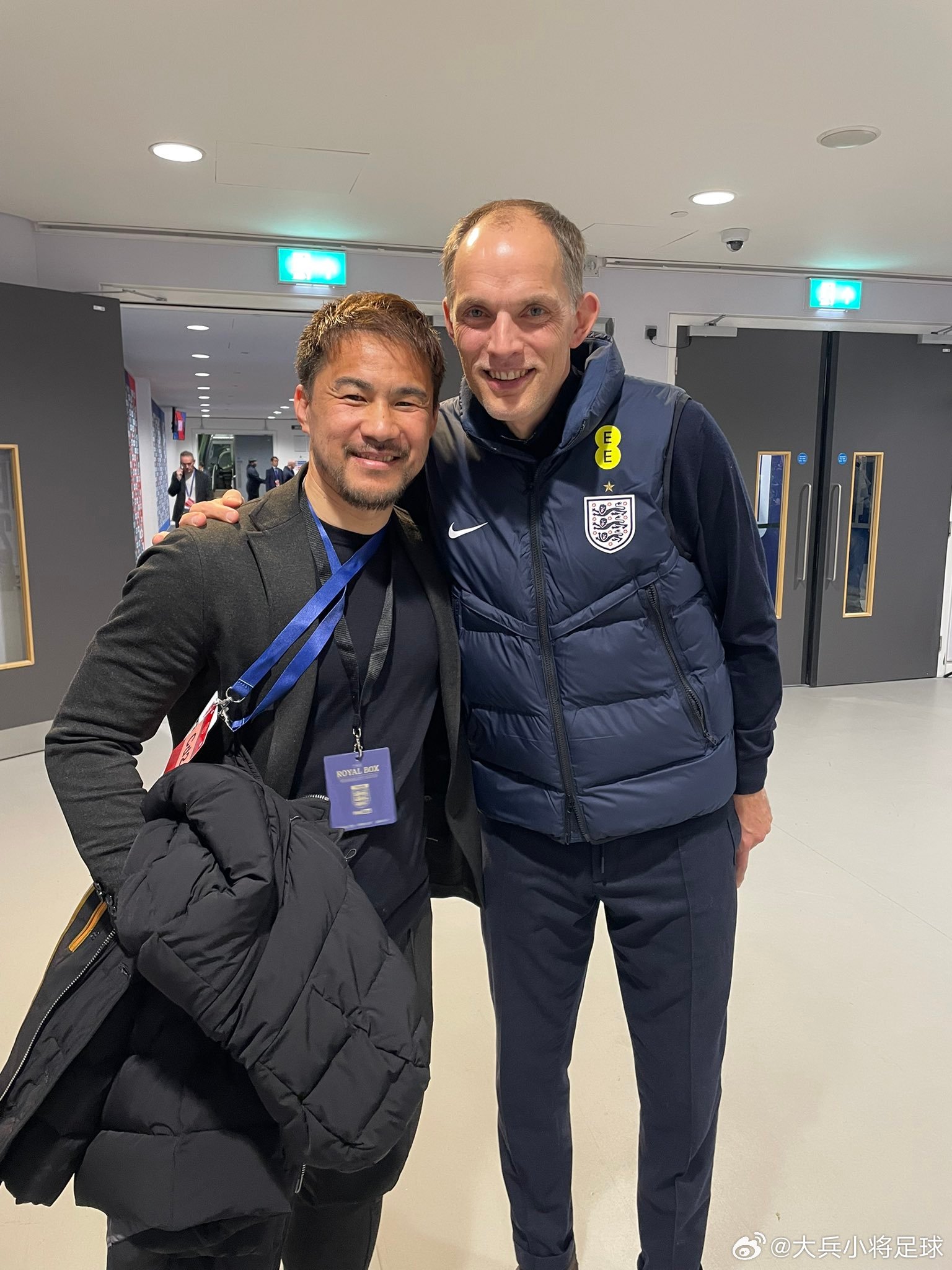 与老恩师合个影，爱在2013-14（小美）。samurai blue日本代表