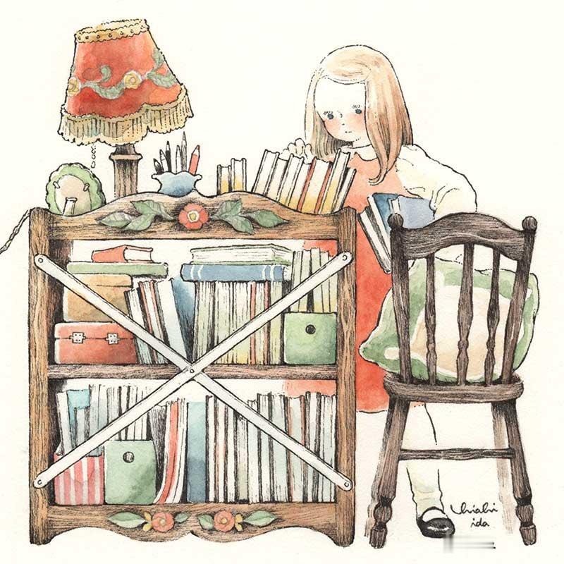 夏日企画壁纸头像插画师：井田千秋 