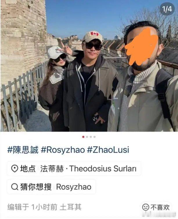 偶遇陈思诚与女友阮巨土耳其游玩陈思诚带女友阮巨土耳其游玩 阮巨每次出游都很喜欢用