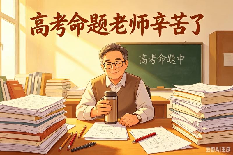 高考出题的老师到哪里去了！
全网都在心疼高考生，却没人看见默默熬苦的高考出题老师