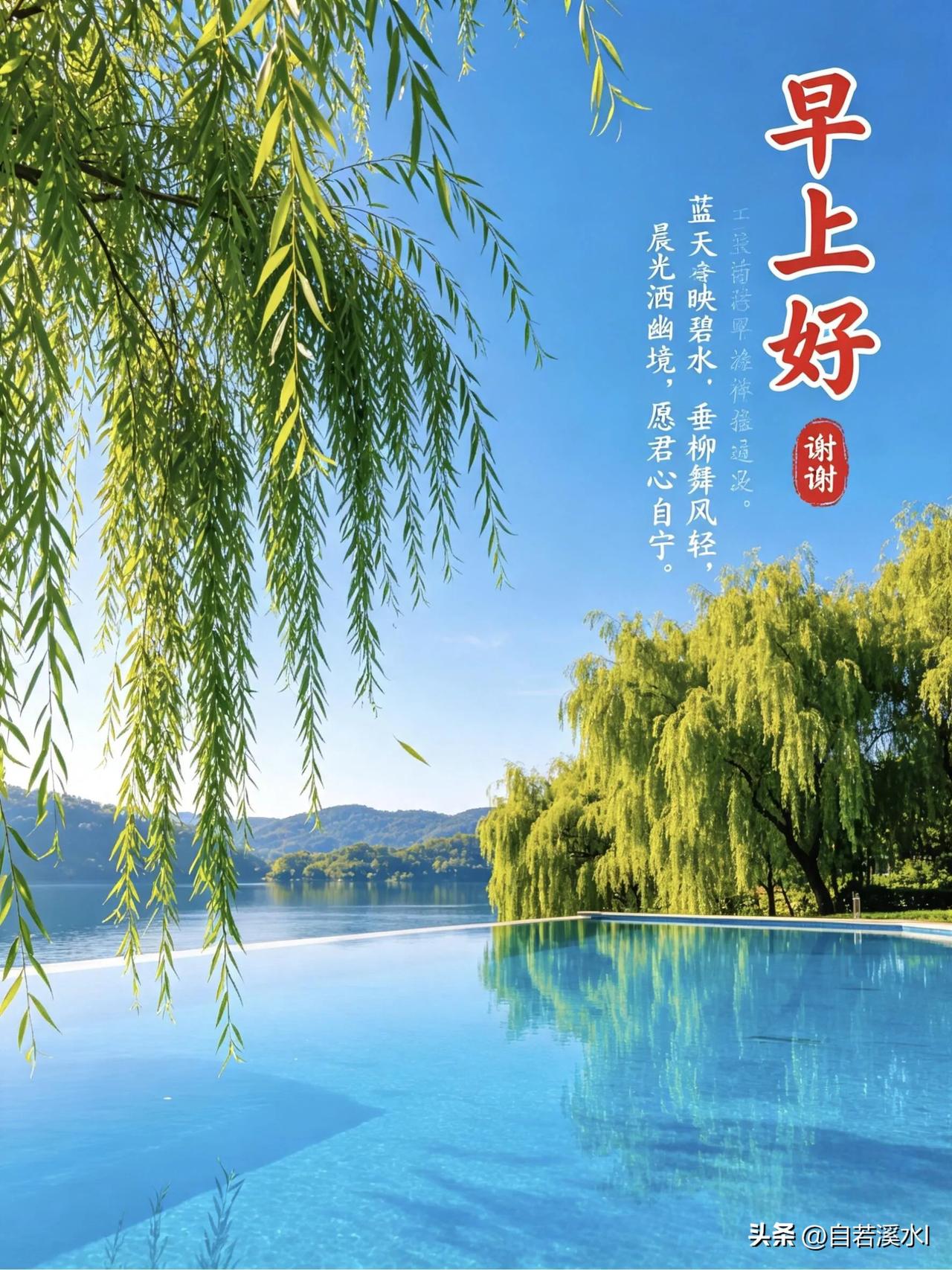 清晨有风，心中有光，愿你今日所得皆是温柔。