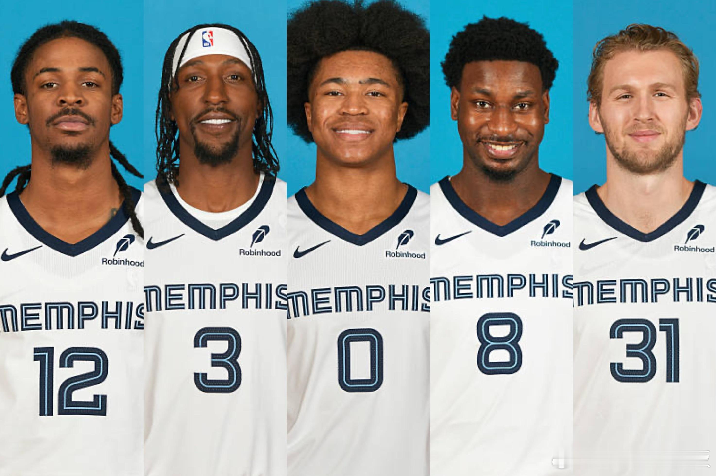 今日灰熊首发（3胜2负排名西部第7）新赛季篮不住 ​​​