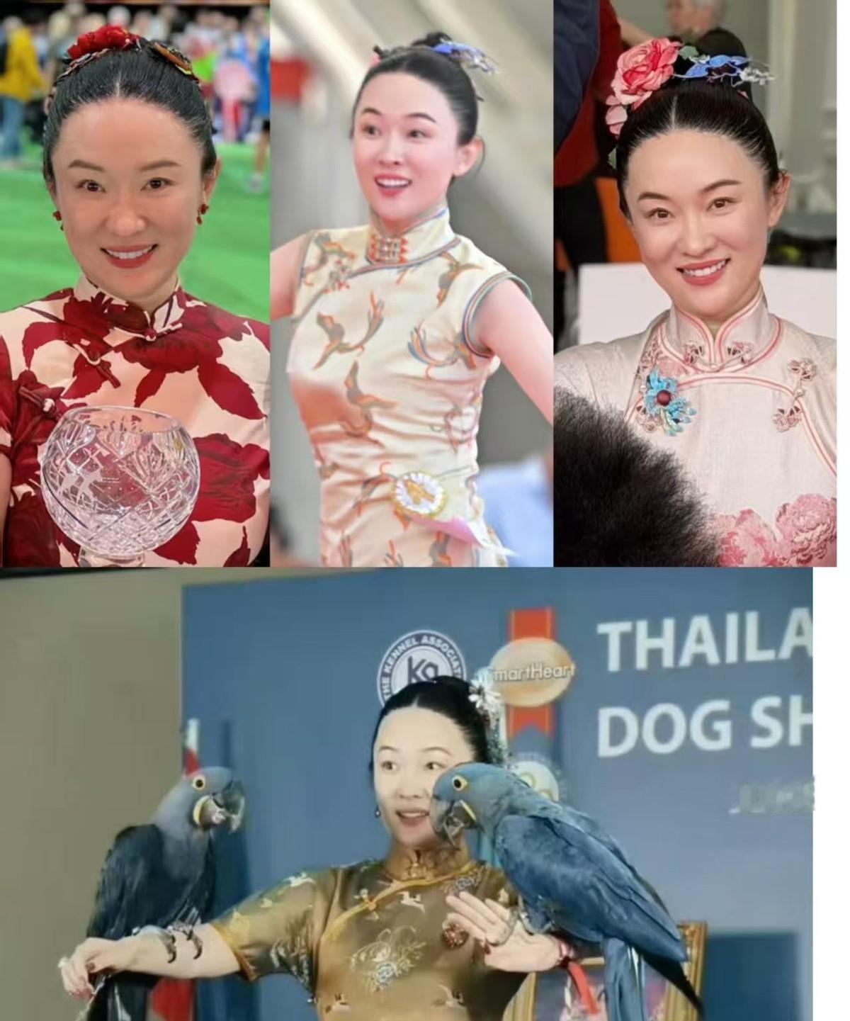 你还在盯着她的发际线是不是拿卡尺量过，人家已经穿着旗袍站上了世界冠军的领奖台。