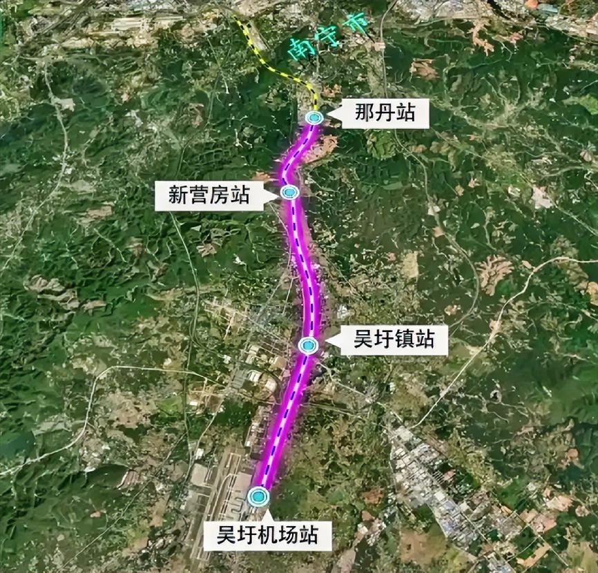 不用再堵机场高速！南宁S1市域铁路曝光，无缝换乘进主城。南宁终于要迎来专属的机场