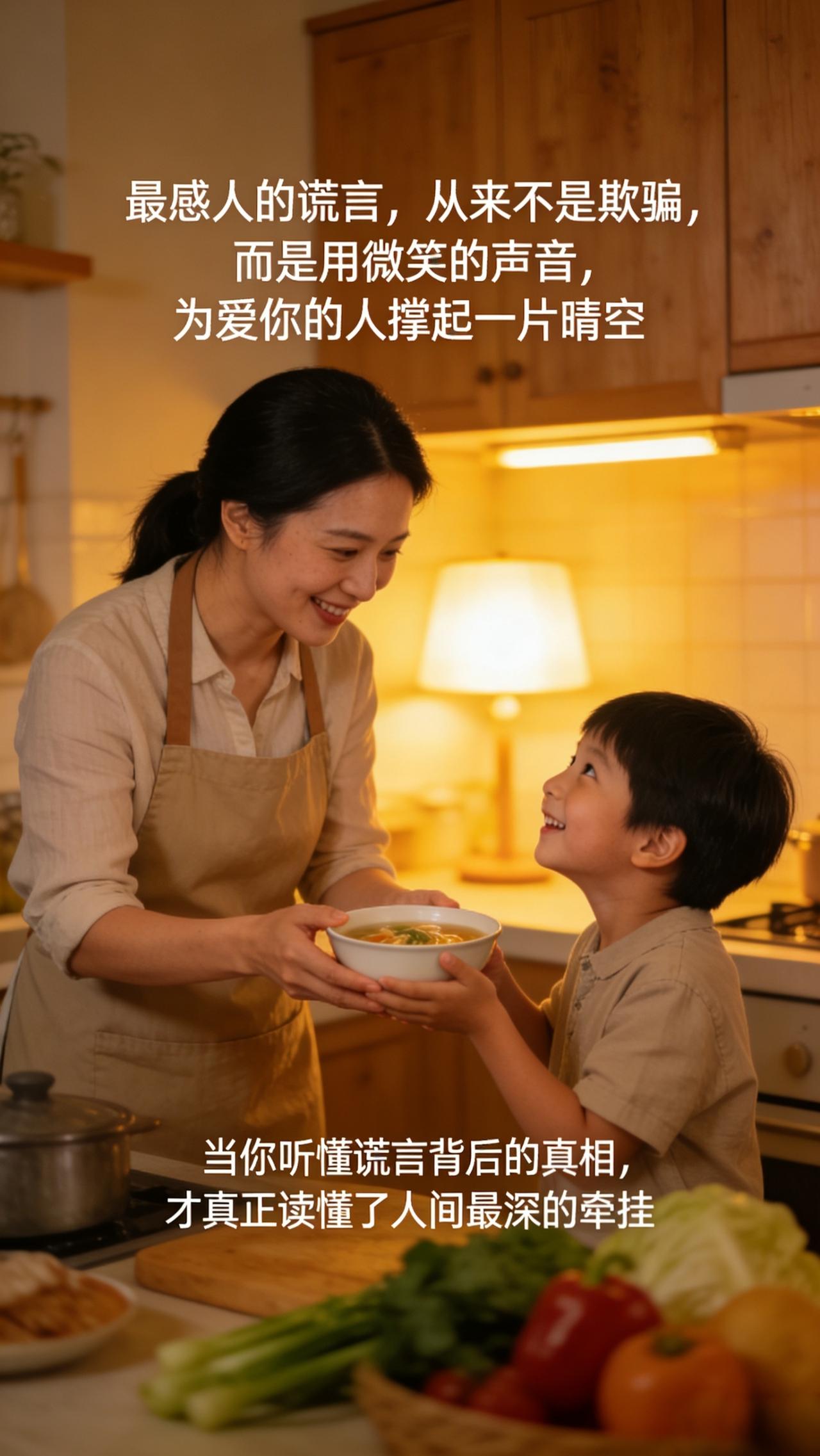 最感人的一句谎言是什么?

最感人的一句谎言是什么?
“妈，钱够用，我在外面好着