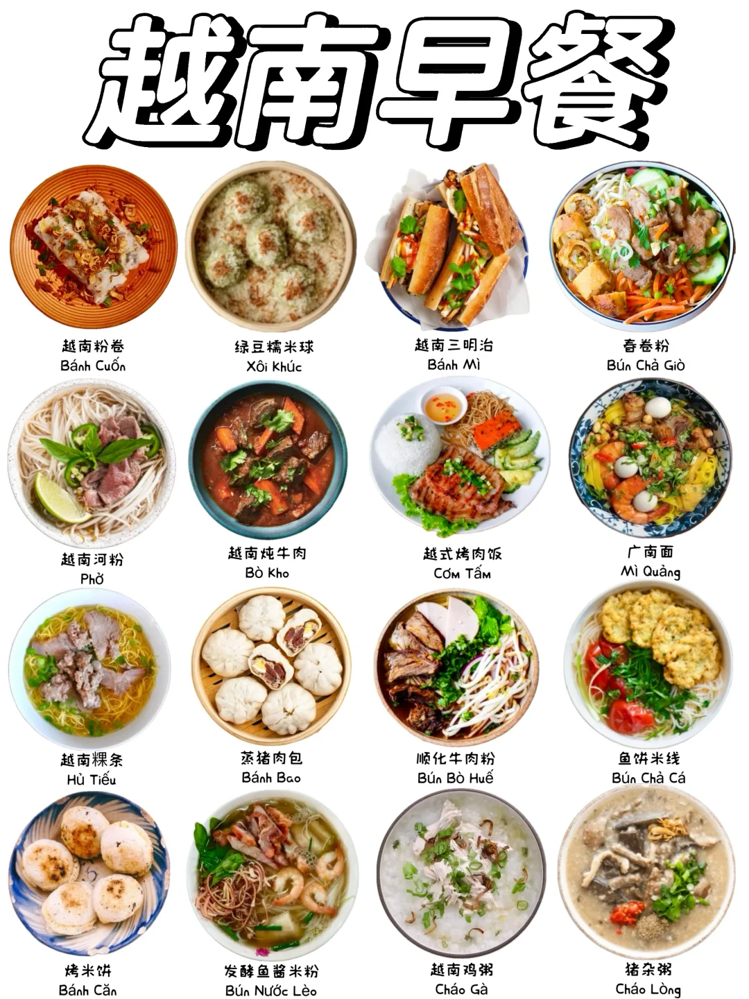 越南人早餐都喜欢吃什么❓