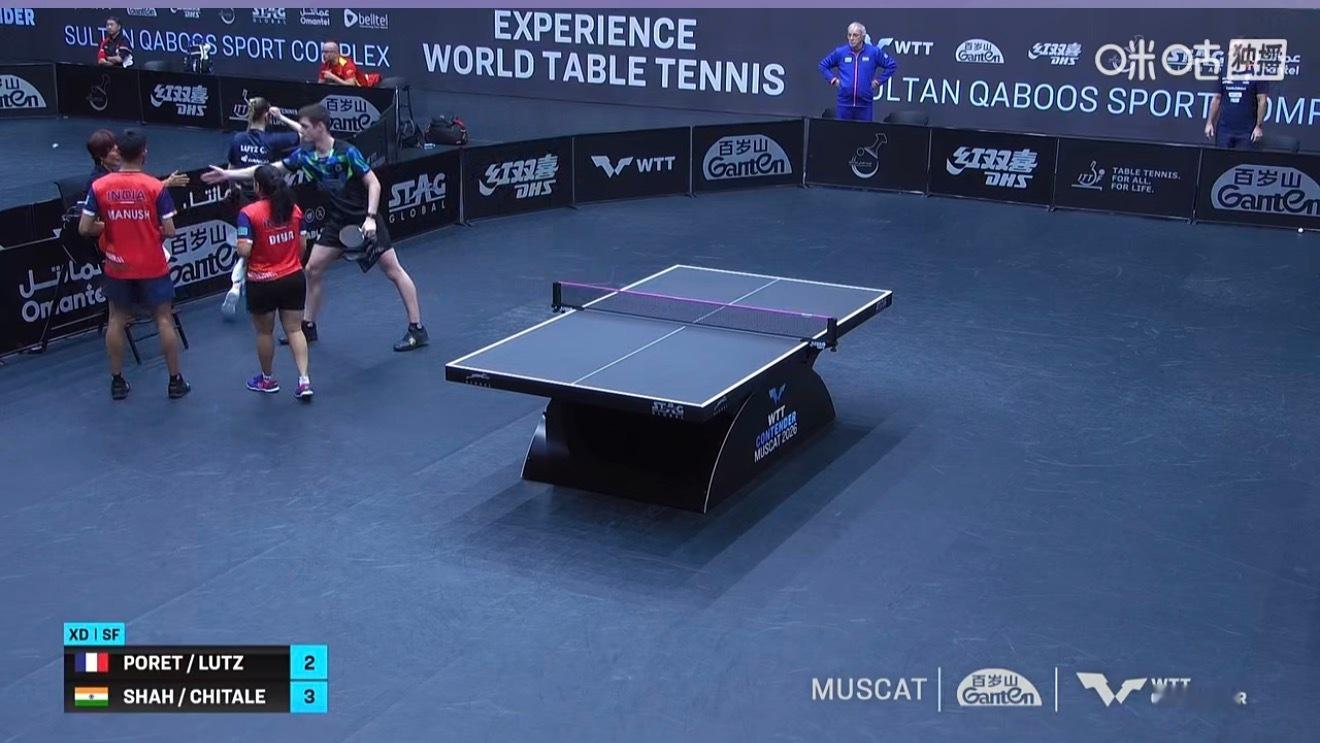 2026wtt马斯喀特挑战赛混合双打4-2玛努什/奇塔勒3-2博雷特/夏洛特（1