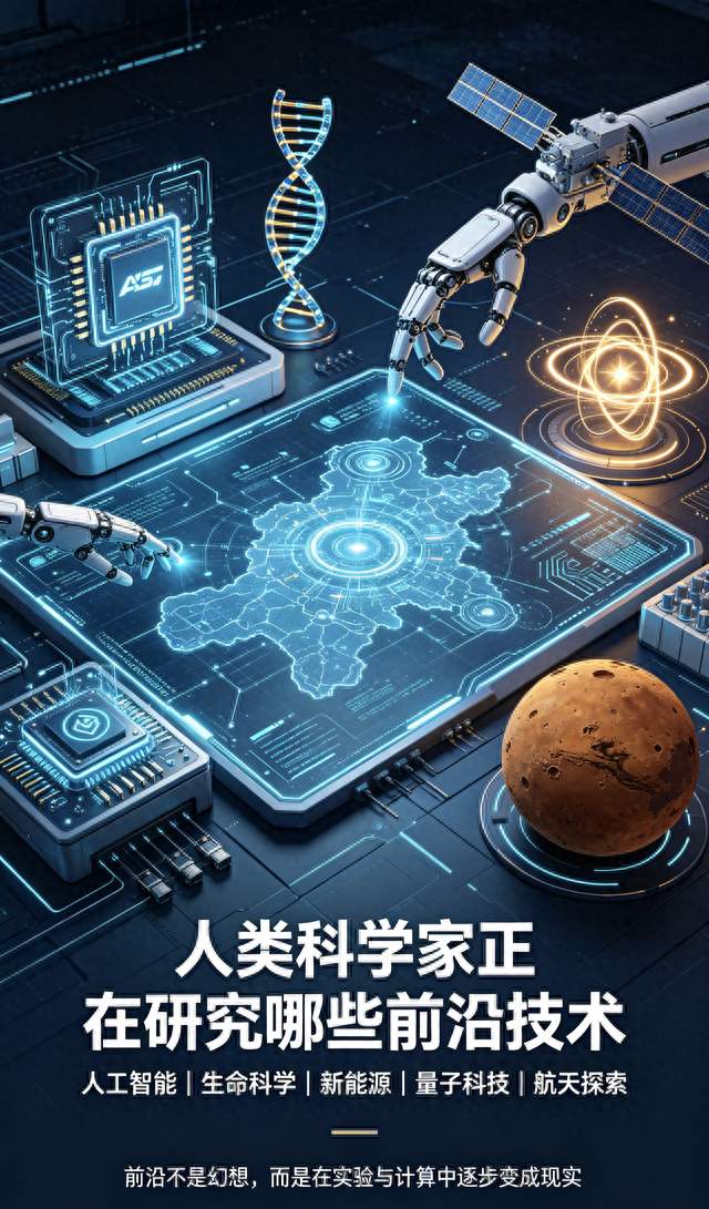 人类科学家当下重点研究的前沿技术