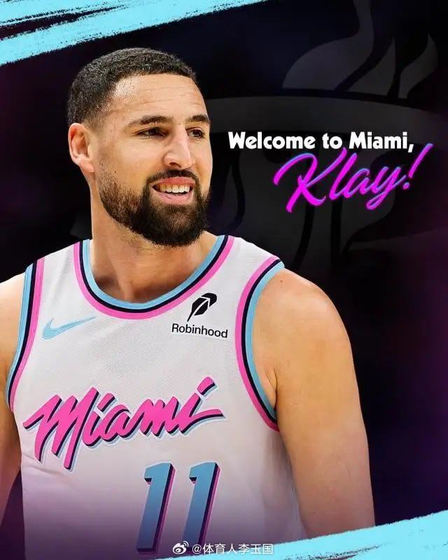 NBA官宣！汤普森正式签约热火重新穿回11号球衣nba吐槽大会nba热火