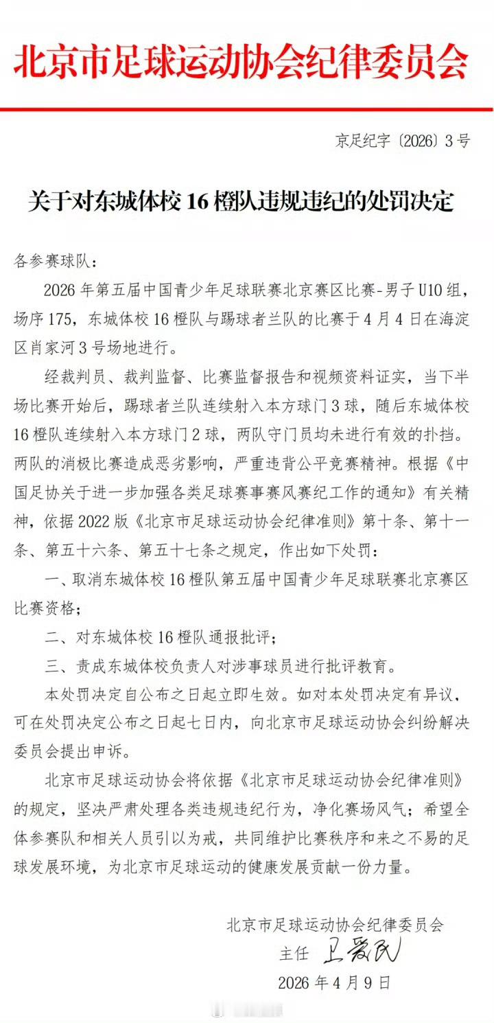 足协将深入调查中青赛U10组假赛有些不看球的网友可能不知道10岁孩子为什么要往自