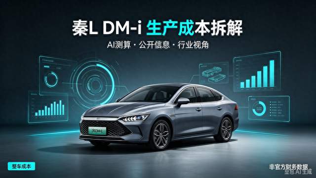 DeepSeek拆解测算，比亚迪秦L DM-i整车生产成本解析