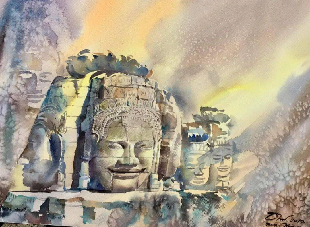 泰国艺术家Thanakorn 绘画作品欣赏风景遇见艺术遇见美好 ​​​