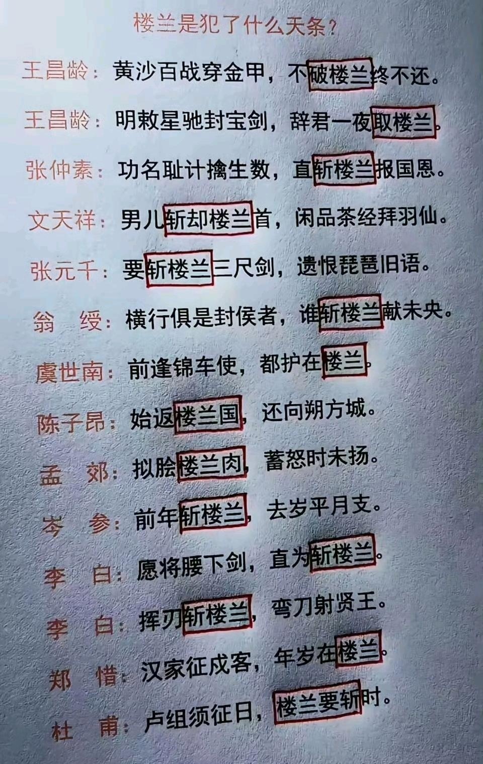 记录者 古代楼兰怎么这么招人恨？它究竟犯了什么天条，从诗词中揭秘那些被隐藏在历史