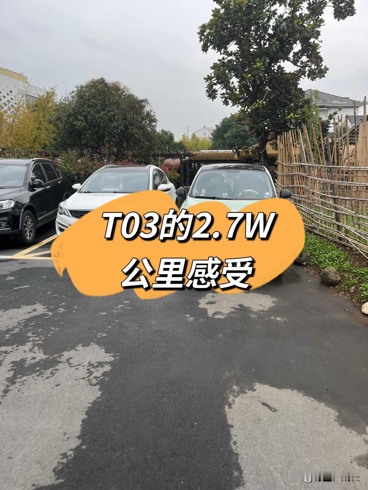 T03的2.7W公里感受

我们家的T03是去年六月份落地的，到今年六月份也就正