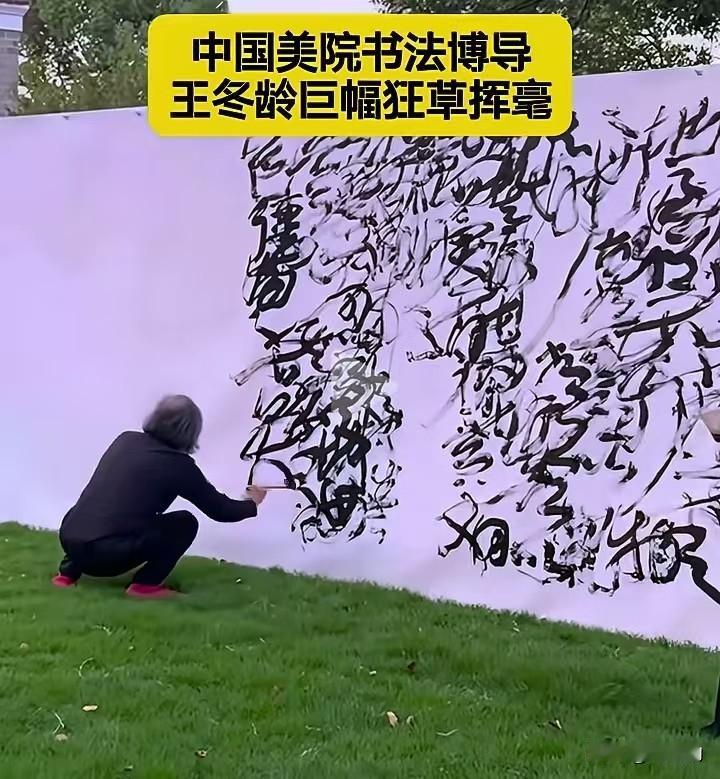 身为中国美院书法博导，你笔下的所谓狂草，早已脱离汉字本形，沦为无人能识的线条涂鸦