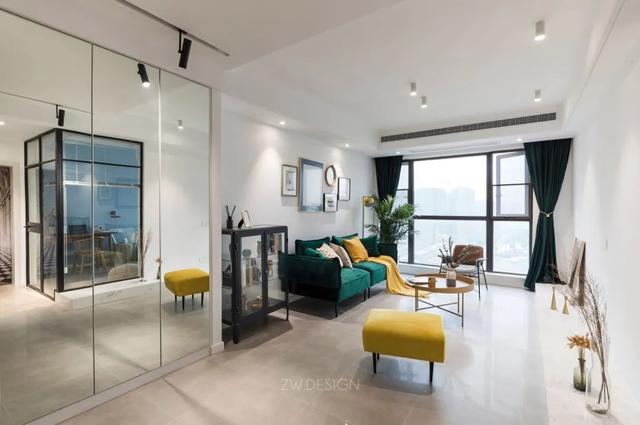 75㎡现代轻奢，精致的复古调，让小房子也清新脱俗