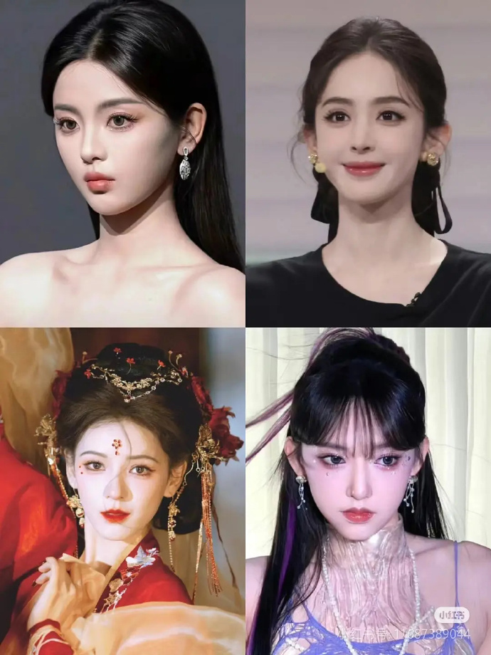 四位以建模脸著称的内地女星是？ ​​​