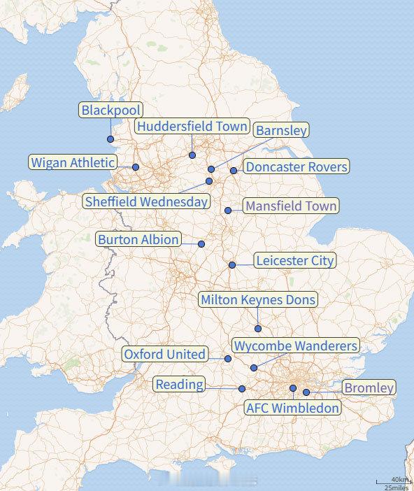 【混迹英甲的前英超球队】英甲联赛有24支球队，目前已经确定的，下赛季（2026-