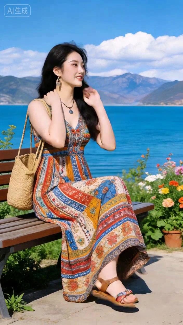 七绝●春暖花开/古韵  

云飘水漾气清新，
叶绿花红等女神。
雪化冰融风景美，