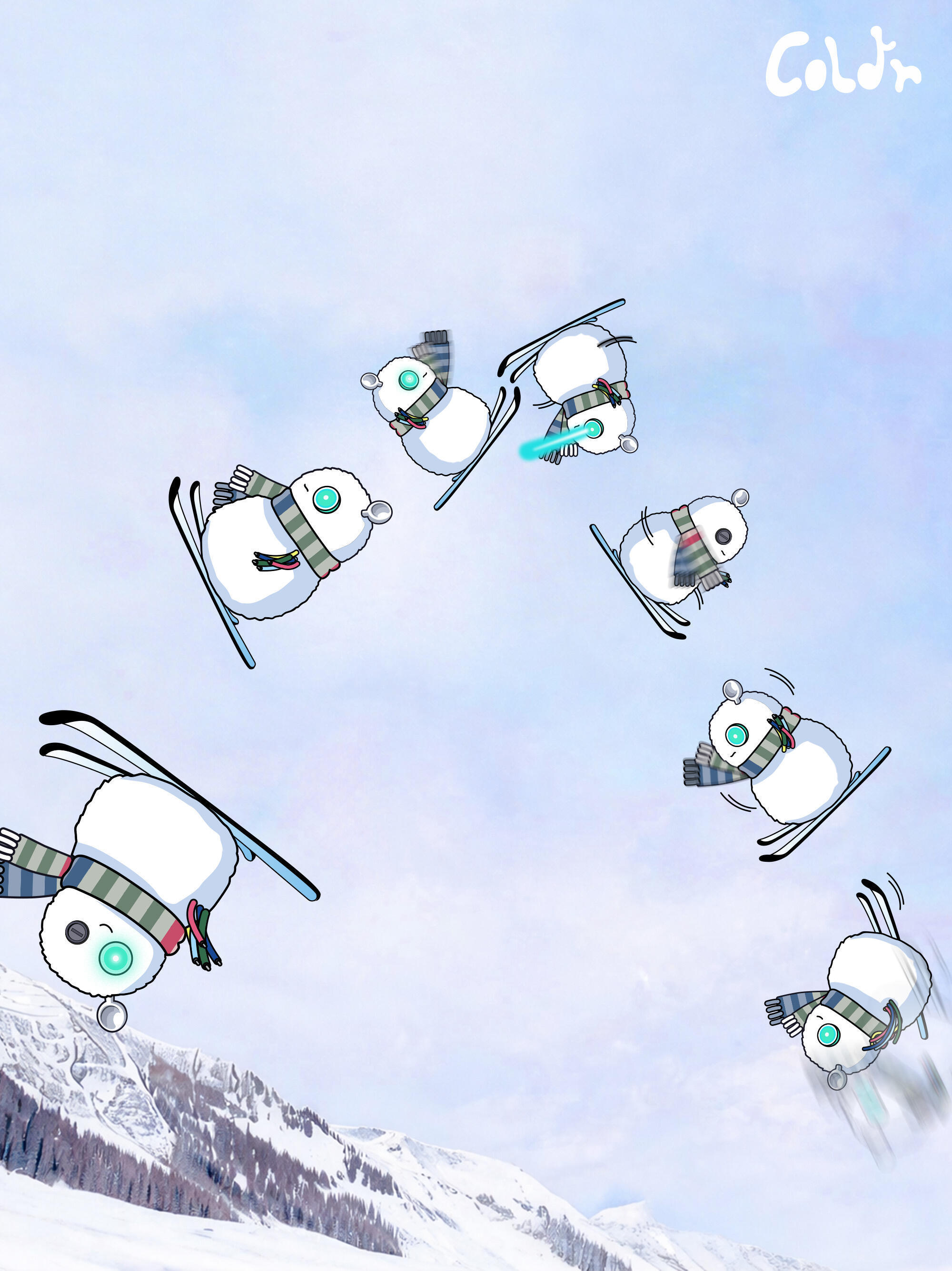 coldy红秀封面故事蔡徐坤音乐宇宙里的虚拟雪人Coldy惊喜登红秀封面，堪称5