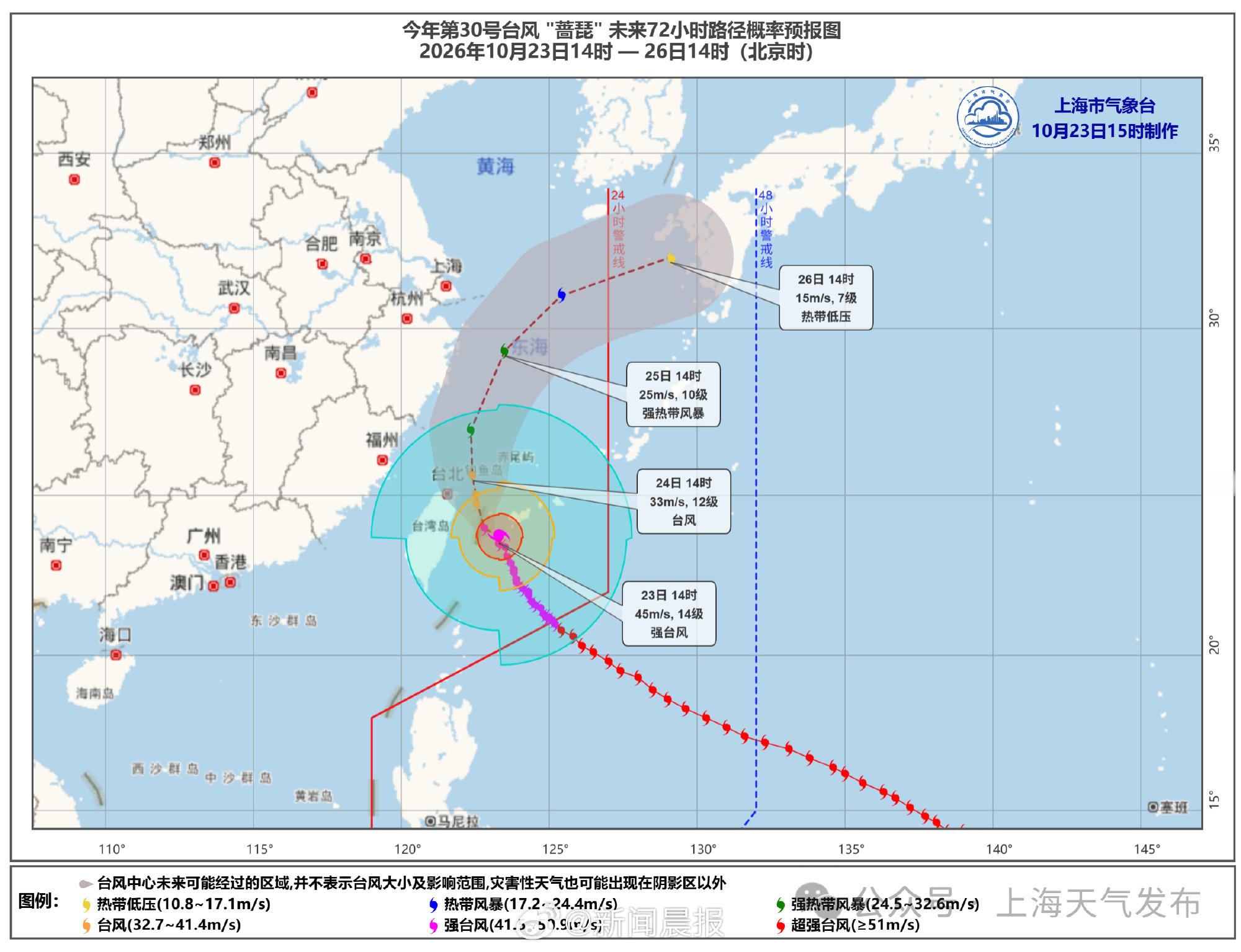 台风蔷琵对上海影响延长10月份了还会刮台风真是想不到，一般都是七八月份。而且精确