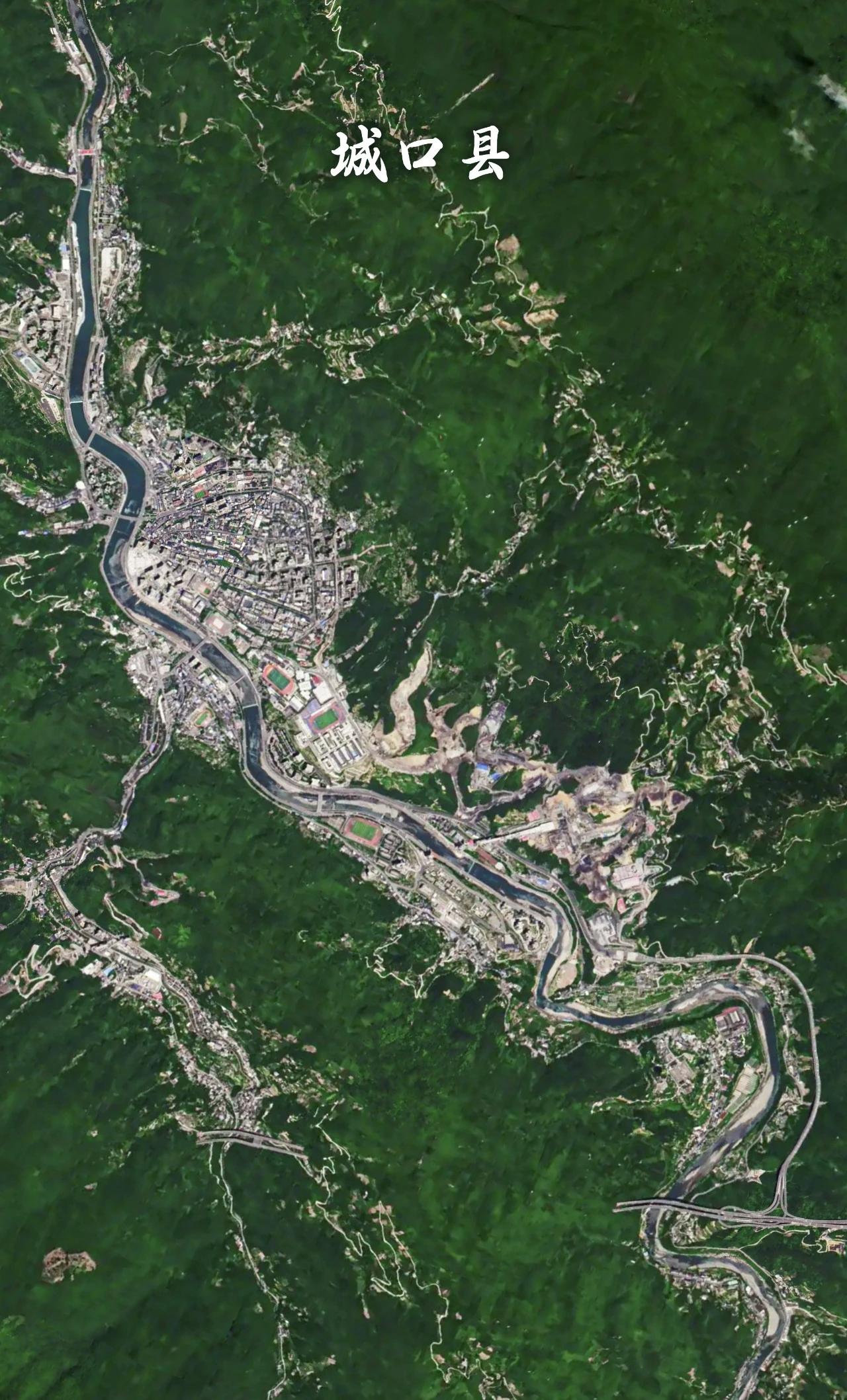 重庆市城口县高清卫星图
