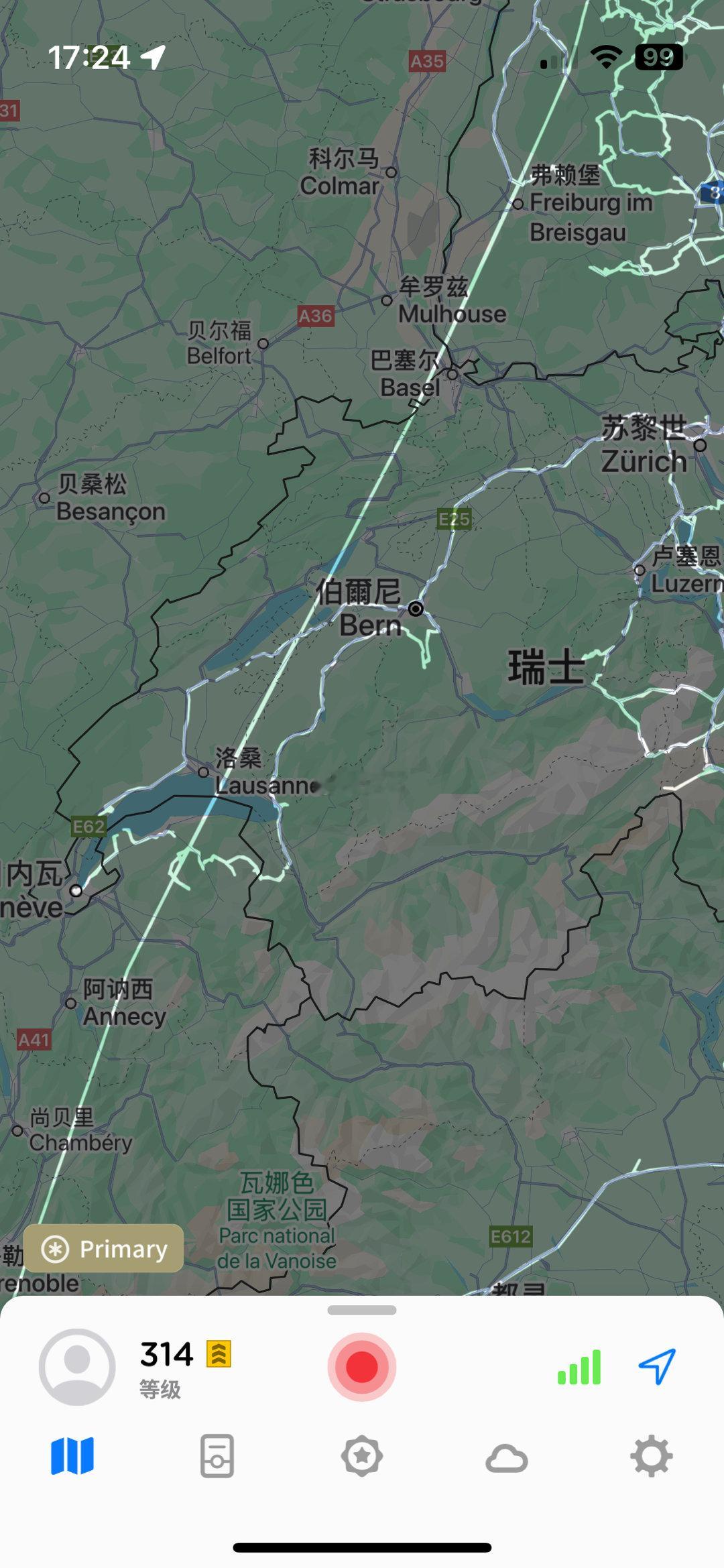 6个小时日内瓦 - 慕尼黑，跑欧洲路还是得开德国柴油旅行车，这代普通悬挂的3系旅