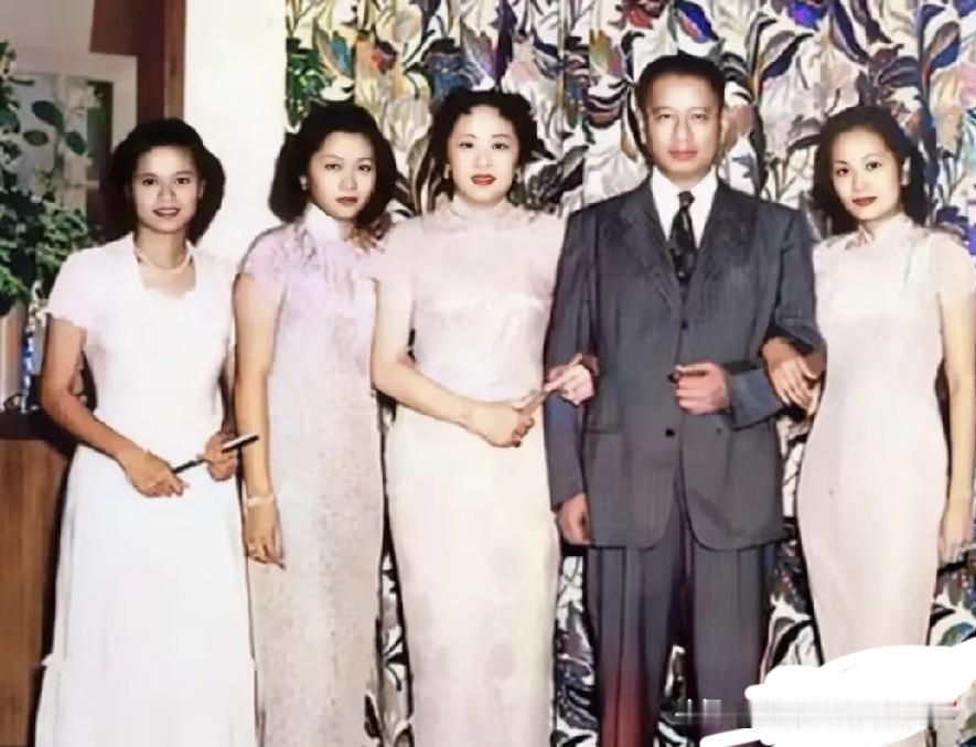 50年代纽约家庭合影，宋子文三个女儿后来各自有着怎样的人生？